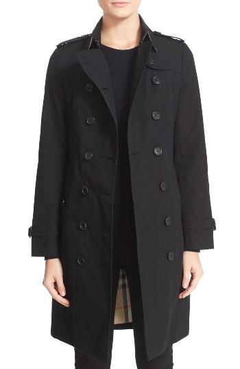 Women's Burberry Sandringham Long Slim Trench Coat