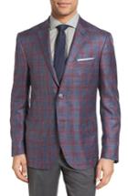 Men's Corneliani Classic Fit Plaid Wool Blend Sport Coat