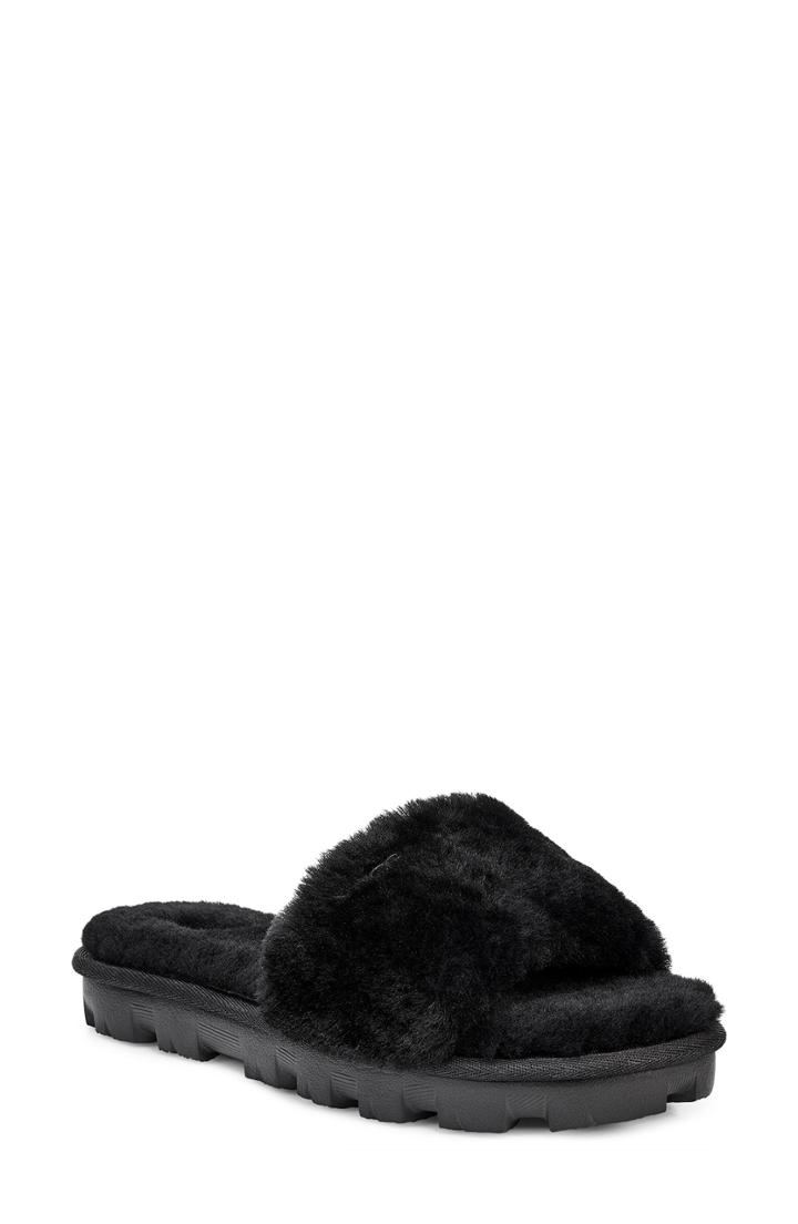 Women's Ugg Cosette Genuine Shearling Slipper M - Black