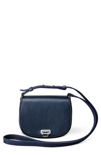 Shinola Calfskin Leather Shoulder Bag - Blue