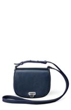 Shinola Calfskin Leather Shoulder Bag - Blue