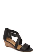Women's Lucky Brand Jestah Wedge Sandal M - Black