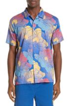 Men's Double Rainbouu Fast Paradise Print Shirt - Blue
