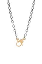 Women's Jane Basch Pave Lock Chain Necklace