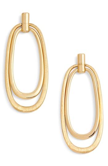 Women's Halogen Oval Drop Earrings