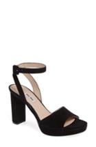 Women's Miu Miu Glitter Platform Sandal Us / 34eu - Black