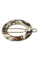 France Luxe Oval Tige Boule Barrette, Size - Grey