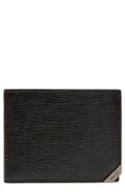 Men's Bally Bevye Leather Wallet - Black