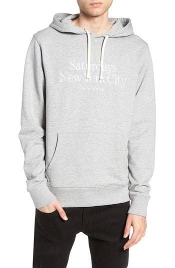 Men's Saturdays Nyc Miller Hoodie - Grey