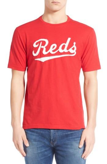 Men's Red Jacket 'cincinnati Reds - Twofold' Crewneck T-shirt - Red