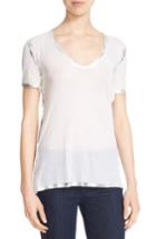 Women's Zadig & Voltaire 'tino' Foil Accent Tee - White