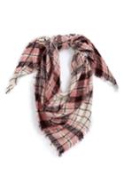 Women's David & Young Dusty Plaid Square Scarf