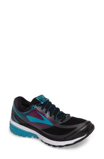 Women's Brooks Ghost 10 Gtx Waterproof Running Shoe B - Black
