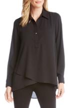 Women's Karen Kane Crossover Shirt - Black