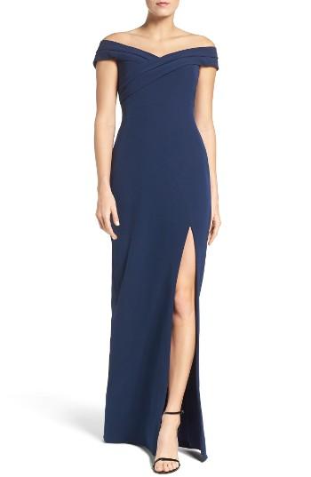 Women's Aidan Mattox Stretch Gown - Blue
