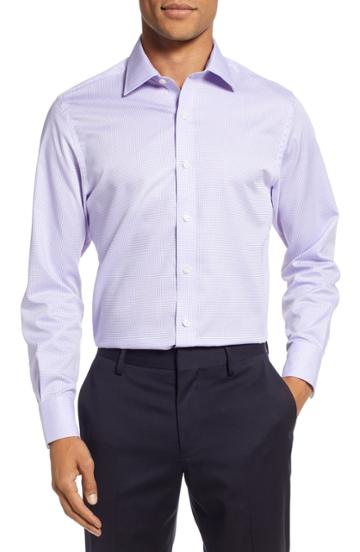 Men's Stantt Classic Fit Check Dress Shirt - 31/32 (university) - Purple