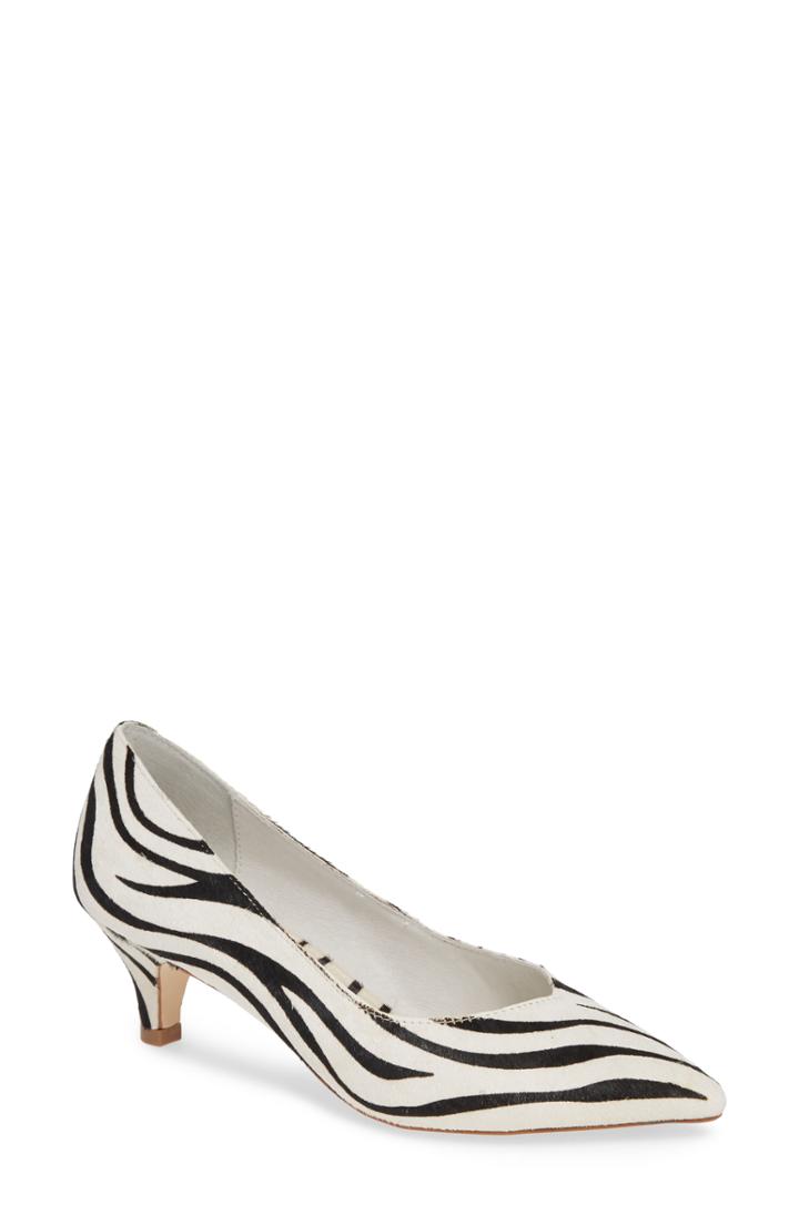 Women's Matisse Chateau Genuine Calf Hair Pump .5 M - White