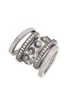 Women's Freida Rothman 'contemporary Deco' Stacking Rings (set Of 5)