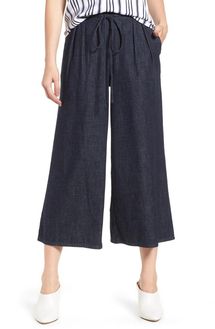Women's Ag Saunter Crop Wide Leg Denim Pants