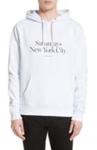 Men's Saturdays Nyc Ditch Miller Logo Hoodie - White