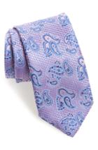 Men's Canali Paisley Silk X-long Tie