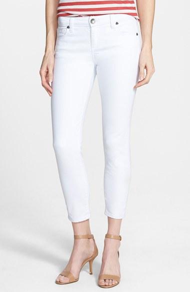 Women's Kut From The Kloth Crop Skinny Jeans - White