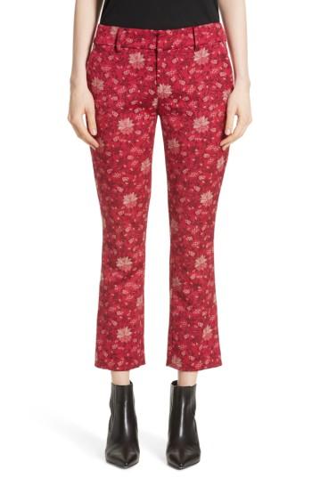 Women's Alice + Olivia Stacey Crop Flare Print Pants