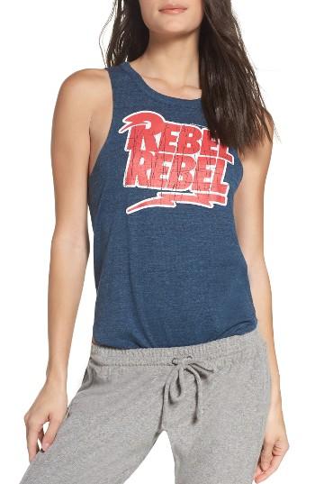 Women's Chaser David Bowie Rebel Rebel Lounge Muscle Tank