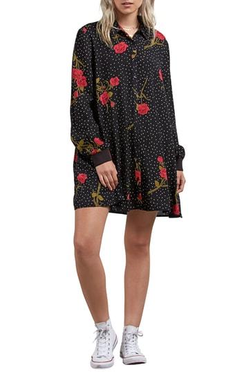 Women's Volcom Yeah Honey Swing Dress - Black