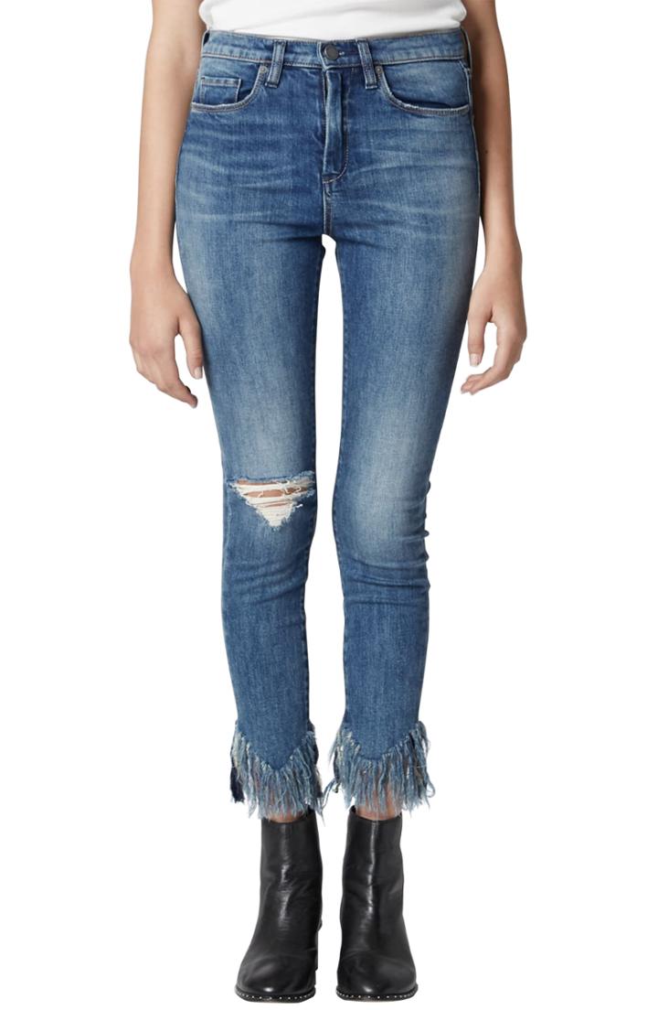 Women's Blanknyc The Great Jones Frayed Skinny Jeans