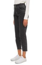 Women's Topshop Boutique Fray Trim Jeans Us (fits Like 0) X - Black