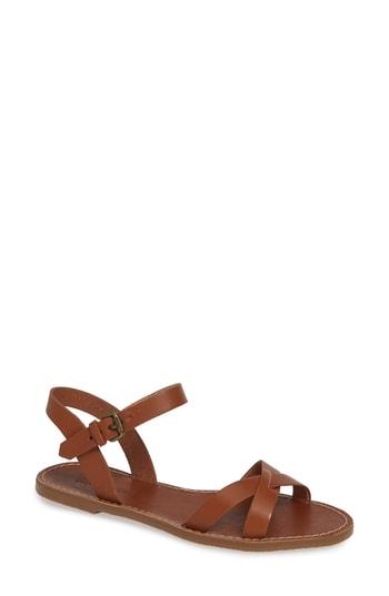 Women's Madewell Boardwalk Quarter Strap Sandal M - Brown