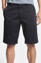 Men's Rvca Flat Front Twill Shorts - Black