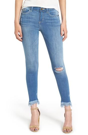 Women's Sp Black Fray Hem Skinny Jeans - Blue