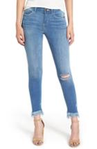 Women's Sp Black Fray Hem Skinny Jeans - Blue