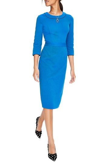 Women's Boden Mia Ottoman Dress - Blue