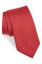 Men's Salvatore Ferragamo Enna Neat Silk Tie, Size - Red