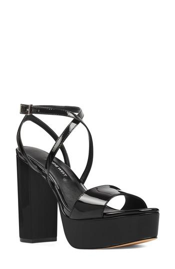 Women's Nine West Markando Platform Sandal M - Black