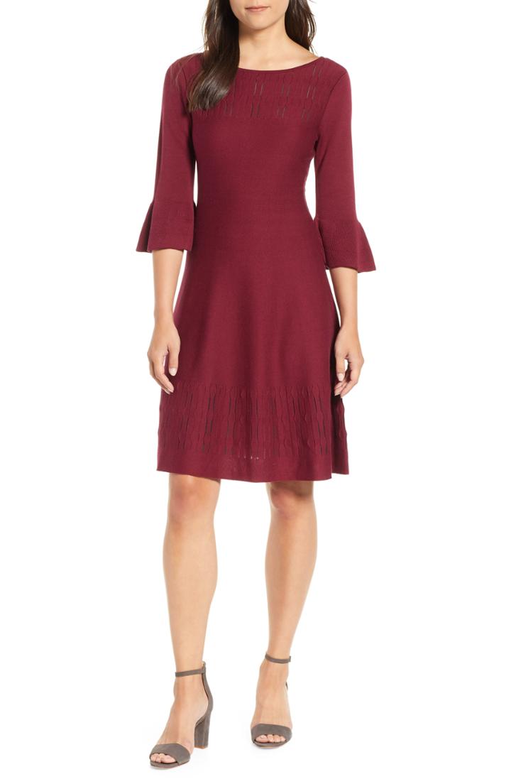 Women's Nic + Zoe Illusion Twirl Cotton Blend Dress