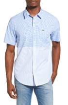 Men's Lacoste Engineered Gingham & Stripe Shirt