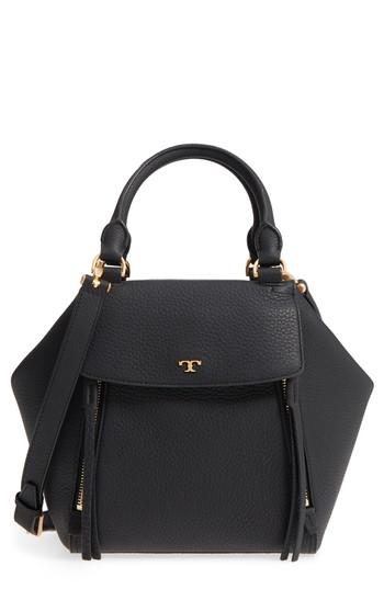 Tory Burch Half Moon Leather Satchel -
