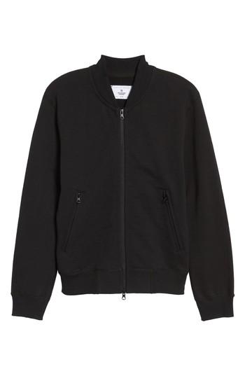 Men's Reigning Champ Varsity Heavyweight Terry Jacket, Size - Black