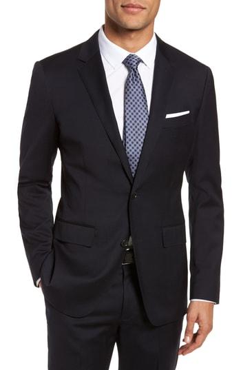 Men's Bonobos Jetsetter Trim Fit Stretch Wool Blazer R - Black