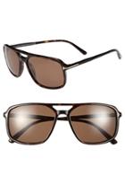 Women's Tom Ford 'terry' 58mm Sunglasses - Shiny Havana/ Roviex Lenses