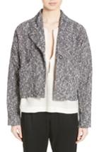 Women's Zero + Maria Cornejo Edi Marble Tweed Bomber - Black