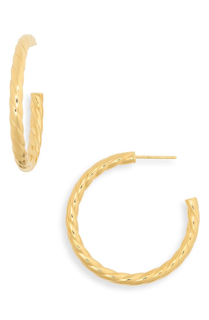 Women's Argento Vivo Small Thing Rope Hoop Earrings
