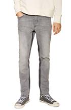 Men's Topman Slim Fit Panel Jeans X 32 - Grey
