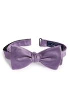Men's The Tie Bar Silk Solid Bow Tie, Size - Purple (online Only)
