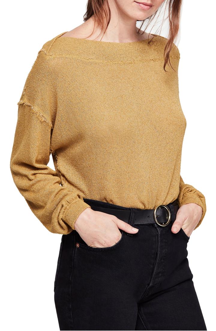 Women's Free People Stay With Me Top - Green
