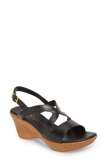 Women's Athena Alexander Pomade Wedge Sandal M - Black